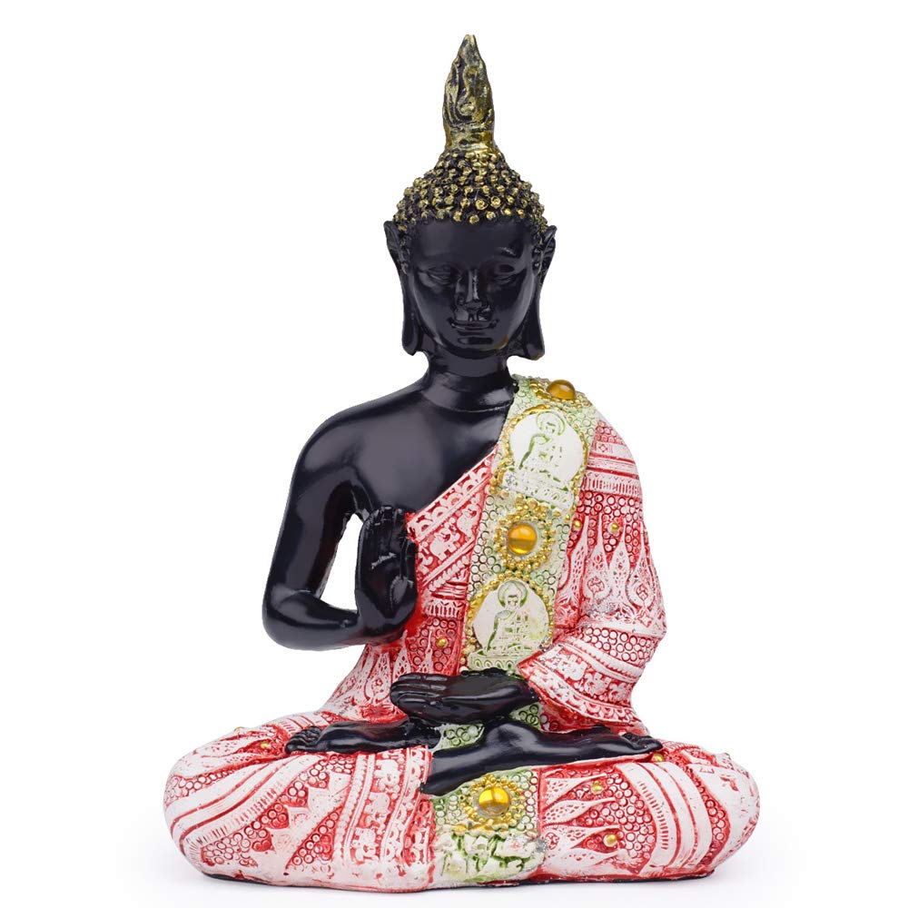 VOANZO Thai Buddha Meditating Peace Harmony Statue Home Décor