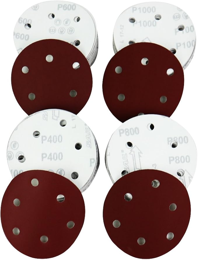 Amazon アビリティ21 サンダー用 ディスクペーパー 直径約125mm 100枚セット さび取り 研磨 金属塗装剥がしに サンダー