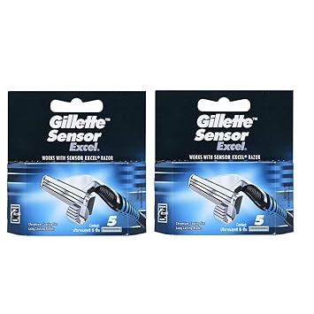 Gillette Sensor Excel Rasierklingen, 10 Stück
