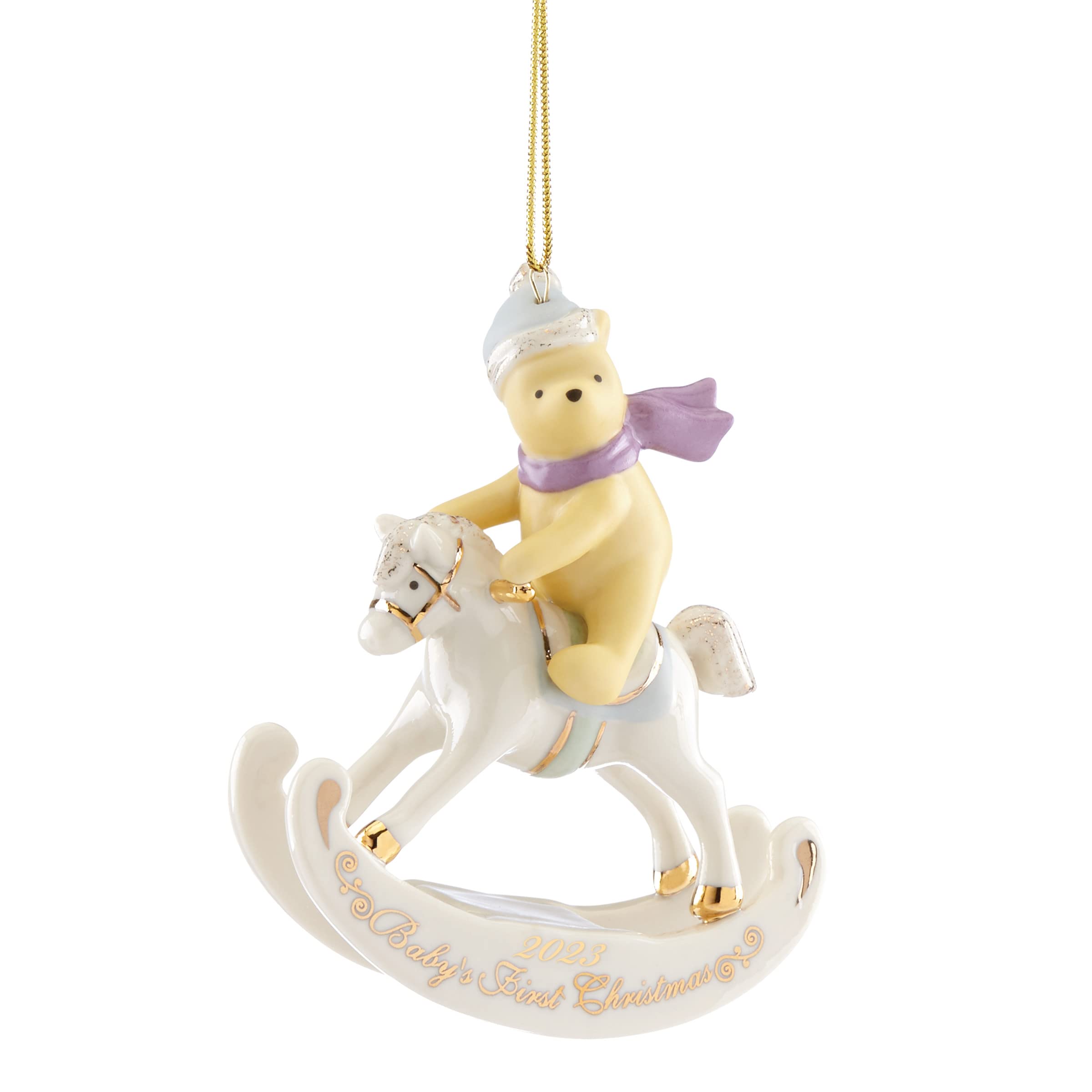 Lenox 2023 Winnie The Pooh Baby's 1St Christmas Ornament, 0.32, Multi