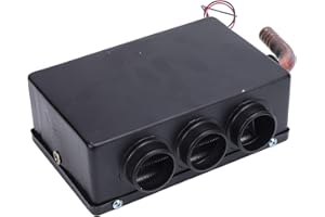 Generic Compact 500W Car Heater Double Exhaust Defroster with 80CFM Airflow for Rapid Heat Dissipation 195 X 125 X 70mm Size