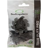 Softspikes Tour Flex Pro Golf Cleats Fast Twist 3.0-18 Spikes - Black