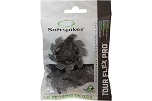 Softspikes Tour Flex Pro Golf Cleats Fast Twist 3.0-18 Spikes - Black - Also Fits Tri-Lok, Slim-Lok, and Tour Lock Cleat Syst