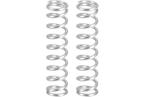 uxcell 2Pcs Compression Springs, 1.6mm Wire Diameter x 12mm OD x 50mm Length 304 Stainless Steel Extension Spring Ballpoint P