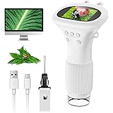 Microscope for Kids, SKYBASIC 2" IPS Screen 1000X Handheld Digital Microscopes HD Pocket Portable Mini USB Microscope Camera,
