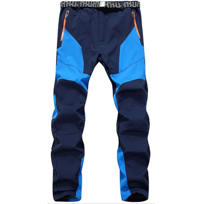 GITVIENAR Herren Gefüttert Softshellhose wasserdicht + Atmungsaktiv + warm + elastisch Berghose Funktionshose Trekkinghose Wa