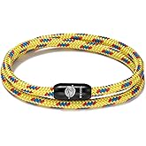 BTEYIVTA Handmade Nautical Rope Bracelet for Men Sunproof Colorfast Surfer Braided Paracord Bracelet Unique Choice for Men, Women & Couples