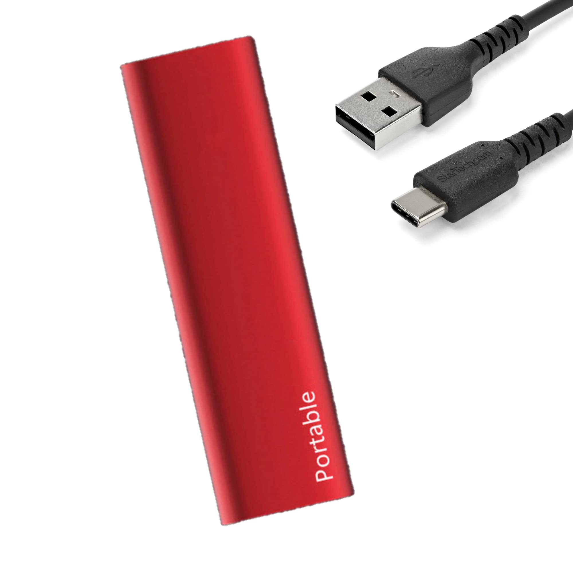 Whip Game New M.2 External SSD Portable Hard Drive 500GB Metalic Red Type-C (Gen 1) USB 3.1 Mobile Solid State Hard Disks for Devices, Laptop etc