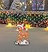 ProductWorks 24-Inch Pre-Lit Rudolph in Santa Hat Christmas Yard Decoration, 50 Lights
