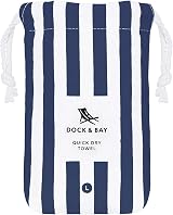 Dock & Bay Beach Towel Cabana Whitsunday Blue Extra Large 200x90cm view 7