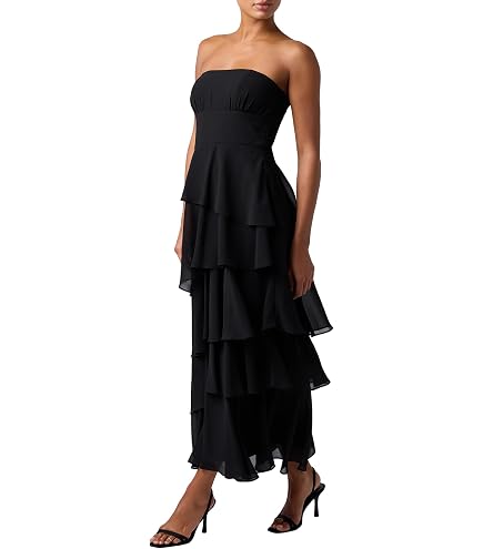 lulus black formal dress Maxi - Satin Maxi Dress - One-Shoulder Maxi Dress Hidden back zipper/clasp Black Floral Embroidered Mermaid Maxi