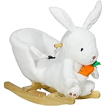 THBT キャンディーカフポニー Amazon.com: Qaba Baby Rocking Horse, Riding Horse, Bunny