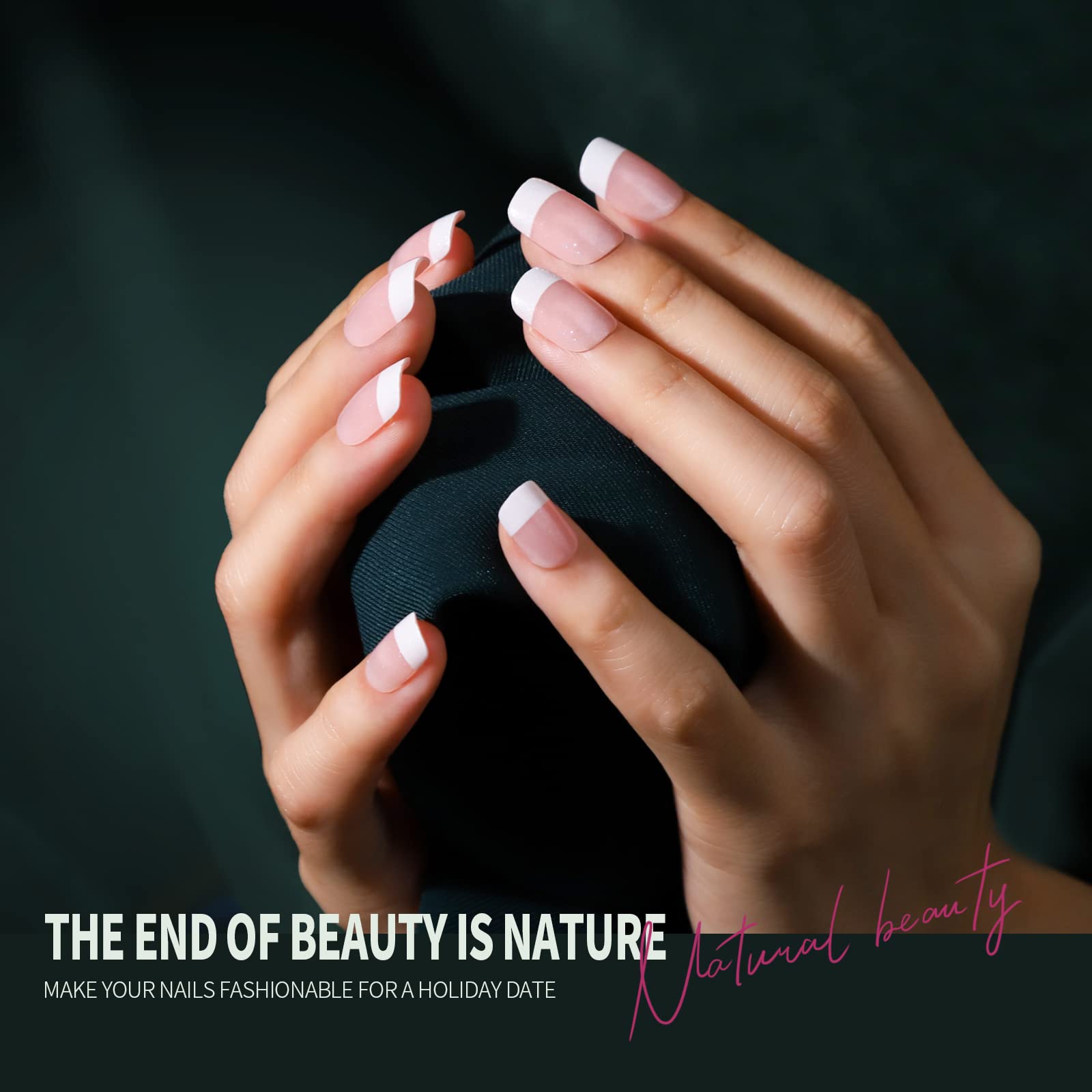 Teenitor Short Press On Nails,360Pcs Matte Acrylic Short Square Fake Nails Full Cover, Glitter Press-On False Nails, Short Press On Manicure - Image 3