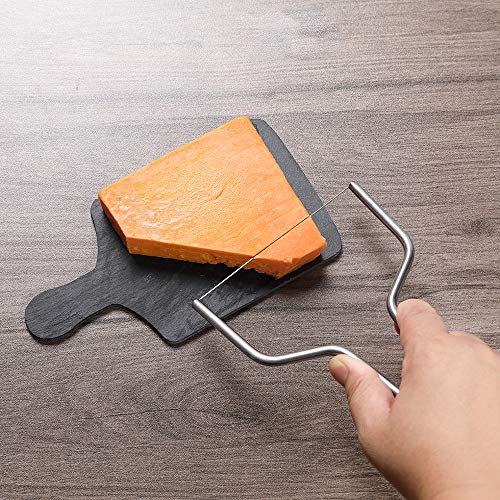 Cheese Lyre, Cheese Slicer, Stainless Steel Cheese Slicers with Wire, Handheld Butter Cutter Tools for Soft Hard Block Cheese