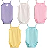 Baby Girls Clothes Sleeveless Tank Top Onsies Cotton Baby Bodysuit Pack of Toddler Summer Clothing