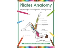 Pilates Anatomy and Physiology Coloring Book for Beginners: Pilates Poses Muscles Anatomy Body in Motion