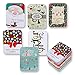 Christmas Holiday Gift Card Tin Holder Boxes 6 Pack Winter Design Gift Cards Box Money Storage Container Holders with Lids by Gift Boutique