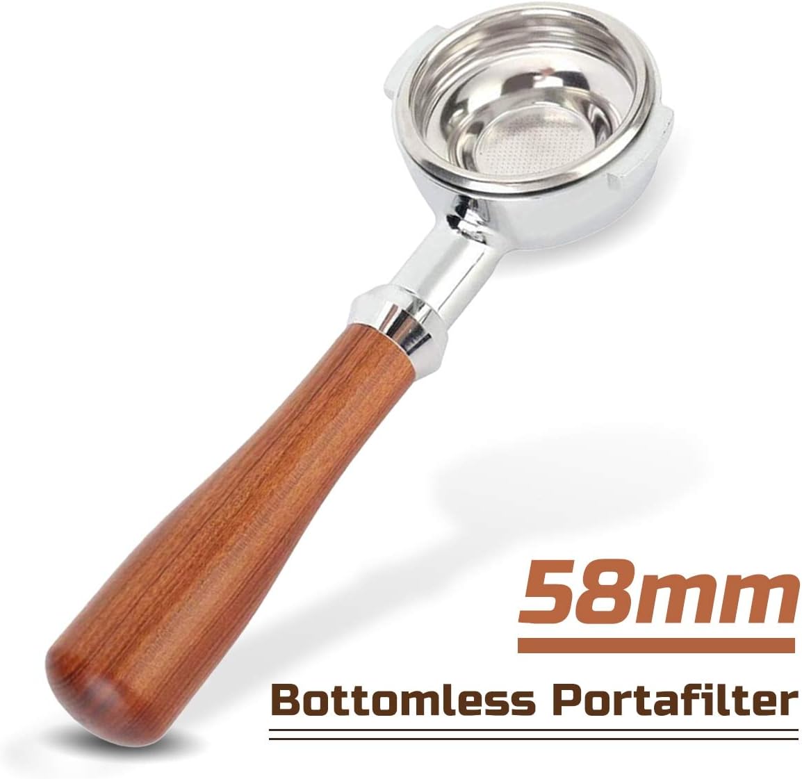 Costiana - Coffee Bottomless Portafilter Filter 58MM Stainless Steel Replacement Filter Basket Coffee Accessories for Coffee Machines