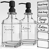 GLADPURE 2 Pack Soap Dispenser, 18 Oz Antique