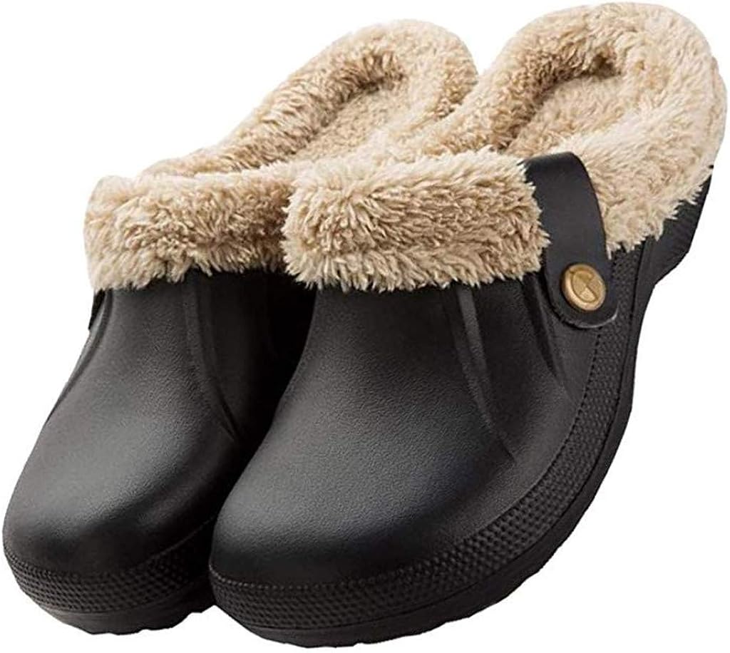 fur lined clogs women's