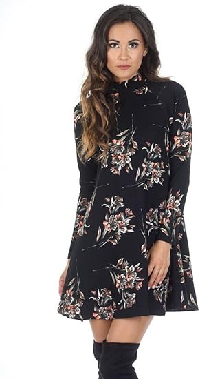 ax paris grey floral dress