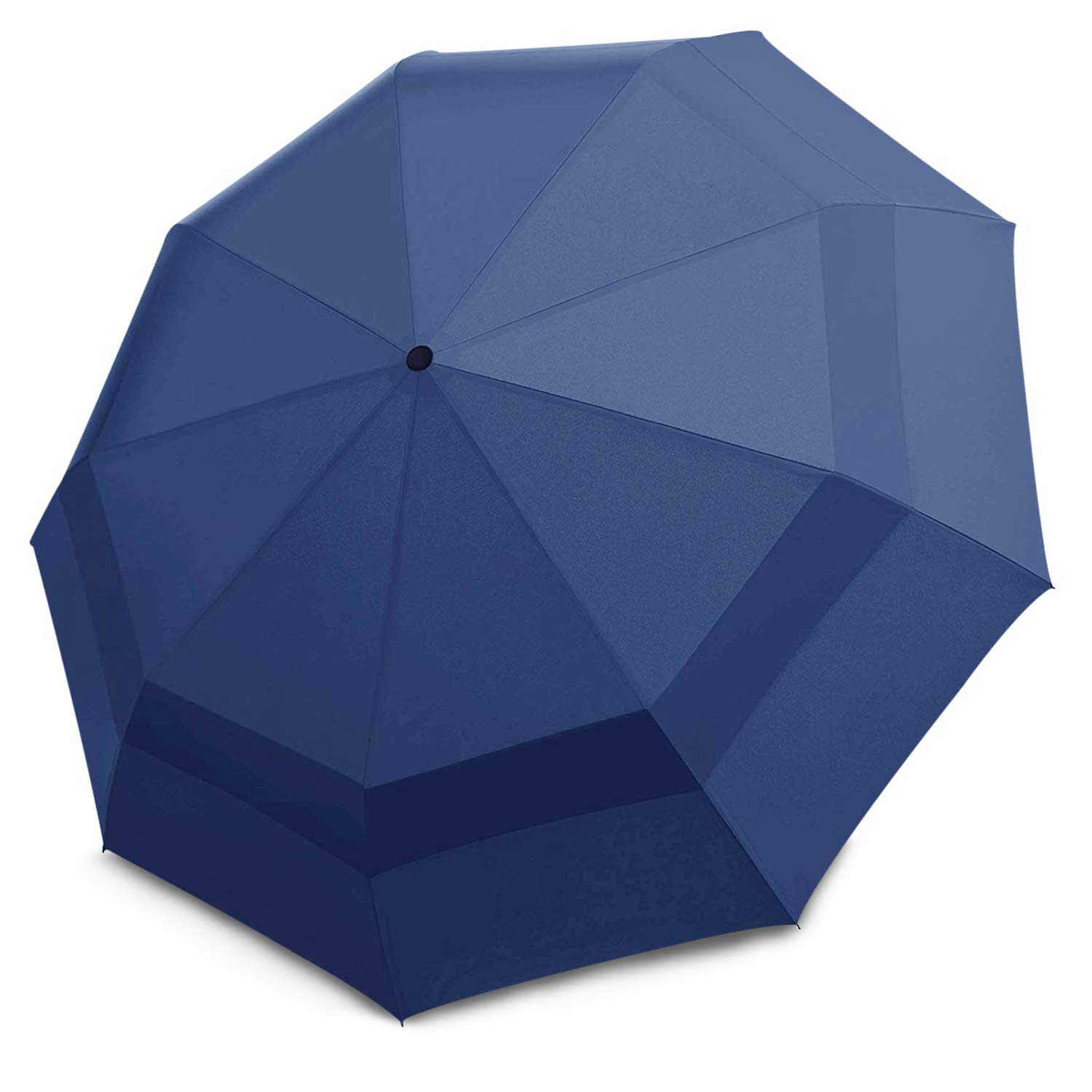 DORRISO Men Travel Umbrella Auto Open/Close Folding Umbrella Anti-uv Windproof Portable Compact Travel Business Sun Umbrella Blue