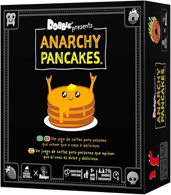 | Dobble Anarchy Pancake | Gioco di Carte | Da 7 anni | Da 2 a 8 Giocatori | 15 Minuti per partita | Multilingua (include spagnolo)