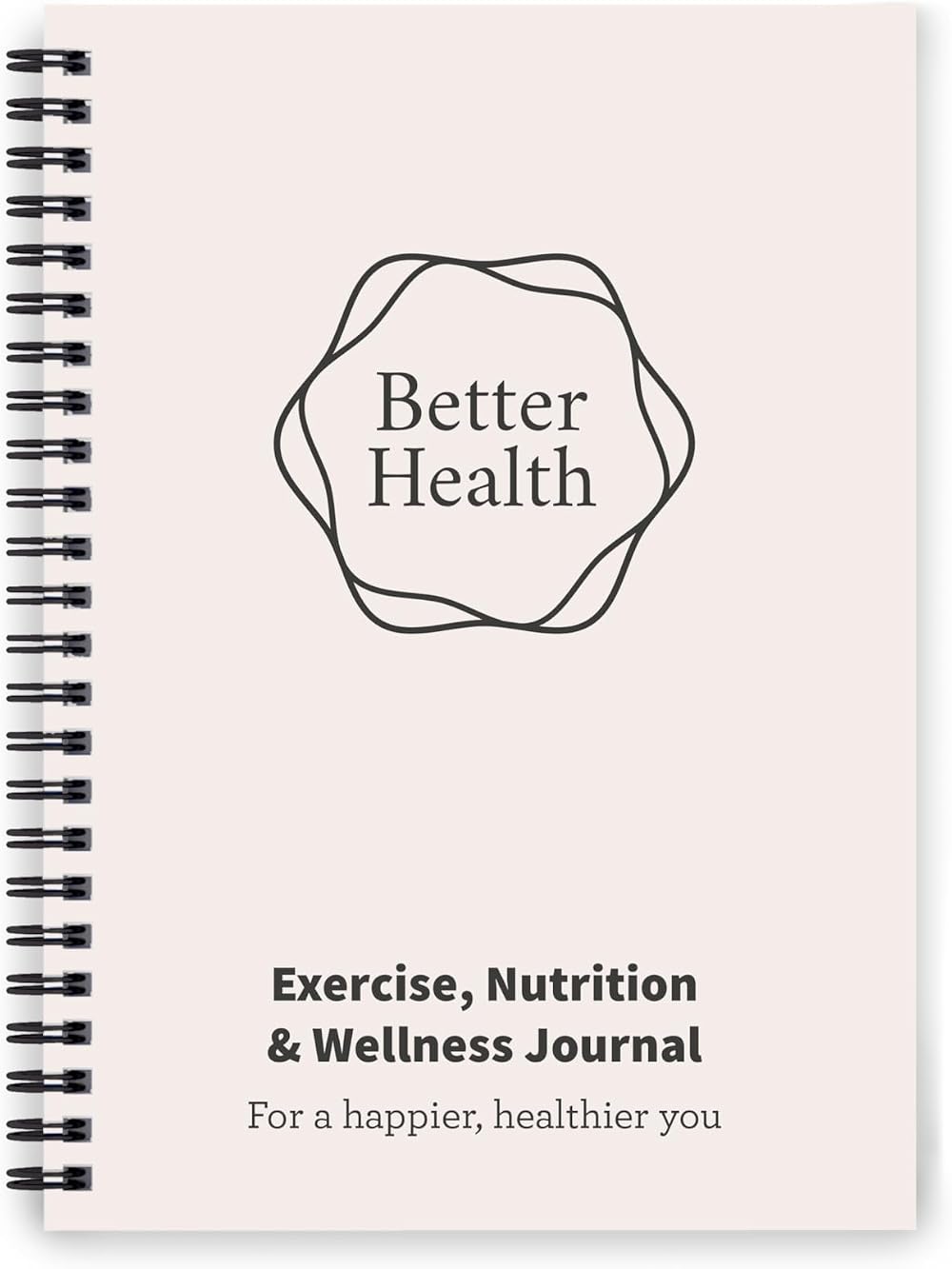 Lifestyle Planners Better Health Journal A5 104 undated pages Beige