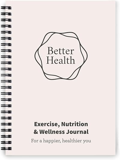 Lifestyle Planners Better Health Journal A5 104 undated pages Beige