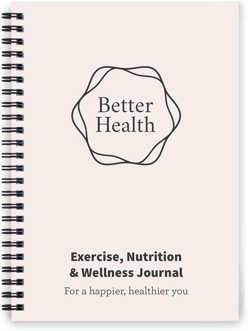 Lifestyle Planners Better Health Journal A5 104 undated pages Beige