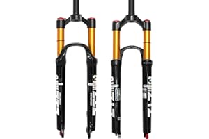 ZTZ 26/27.5/29 inch MTB Air Suspension Fork,120mm Travel, Rebound Adjustment,1 1/8 Straight Tube, QR 9mm*100mm, Manual/Remote Lockout, Ultralight Front Fork for XC/AM Mountain Bike