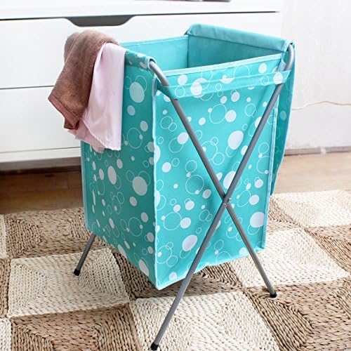 Oxford Fabric Foldable Laundry Basket Bag Travel Clothes Storage Bin Hamper (Random: Color)