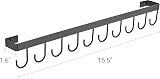 Mkono Hat Rack Wall Mount Set of 2 - 20 Cap Holder Organizer, Metal Closet view 6