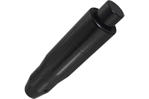 Lunsom Automatic Shift Knob Metal Car Shifting with Push Button Aluminum Alloy Shifter Lever Handle Long Stick Gear Head Fit Most Auto Transmission Vehicle (Black)