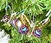 Glass Ornament Set of 6 - Hummingbird & Butterfly Christmas Ornaments - Glitter Accents Handblown Holiday Decorations - Butterflies Measure 2.5
