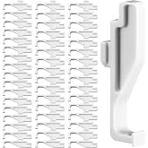 Aceorbit 50 Pcs Full Screen Latch Replacement Clips for Windows and Door | Compatible with Andersen 400 and 200 Series, for Double Hung and Gliding Windows, White Plastic, Easy to Install