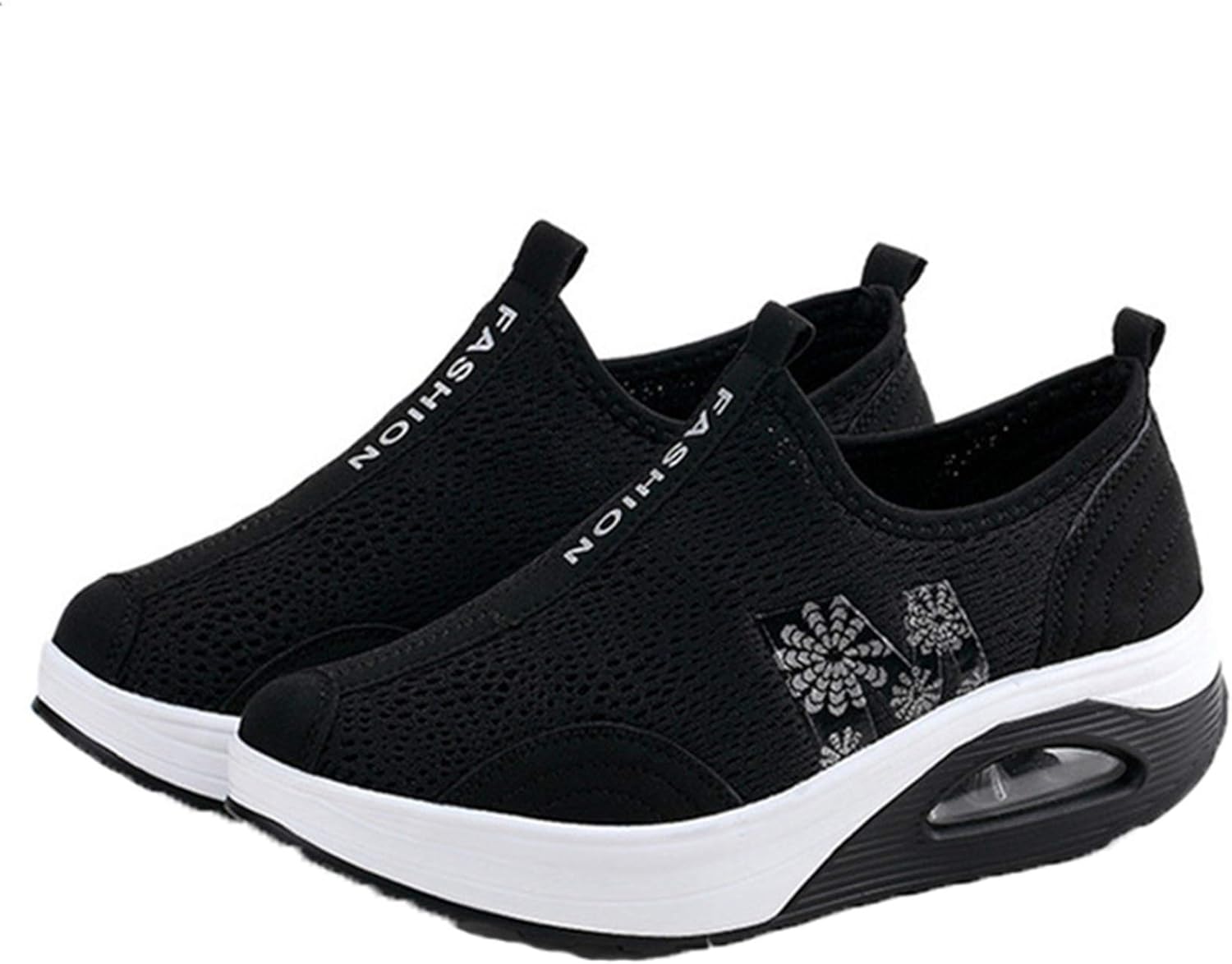 Women Wedge Sneakers Comfortable Breathable Platform Low Top Mesh