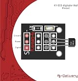 AZDelivery 3x KY-003 Hall Effect Sensor Transistor for Arduino + E-Book view 6