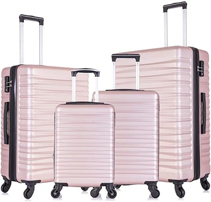 amazon rose gold suitcase