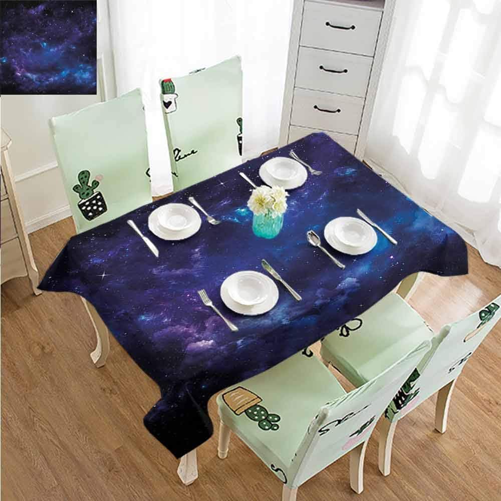 ZWARRT Tablecloth Factory Sky,Space Illustration Galaxy W54 xL90,Rectangle Tablecloth Dinner Picnic