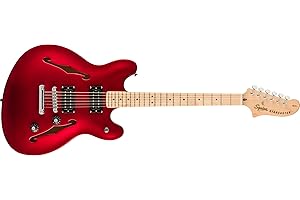 Fender Squier Affinity Series Starcaster Electric Guitar, Candy Apple Red