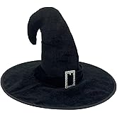 ERHAIYUN Halloween Witch Hat for Women,Halloween Party Masquerade Cosplay Costume Accessory