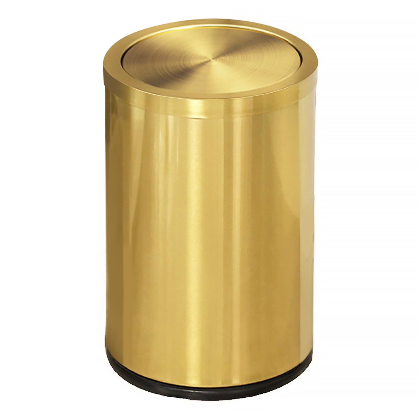 View 1 of **NO LID**JINYCOME 2.6 Gallon Gold Bathroom Trash can with lid,Small Office Garbage can Wastebasket bin for Bedroom,Living Room,Kitchen (Gold)