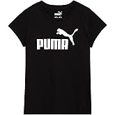 PUMA Girls T-Shirt - Core Logo T-Shirt for Girls - Basic Athletic Crewneck Short Sleeve Tee (7-16)