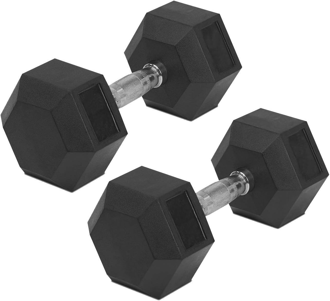 Buy Rioff Dumbbell Set, Hex Dumbbells, Rubber Coated Hex Dumbbells