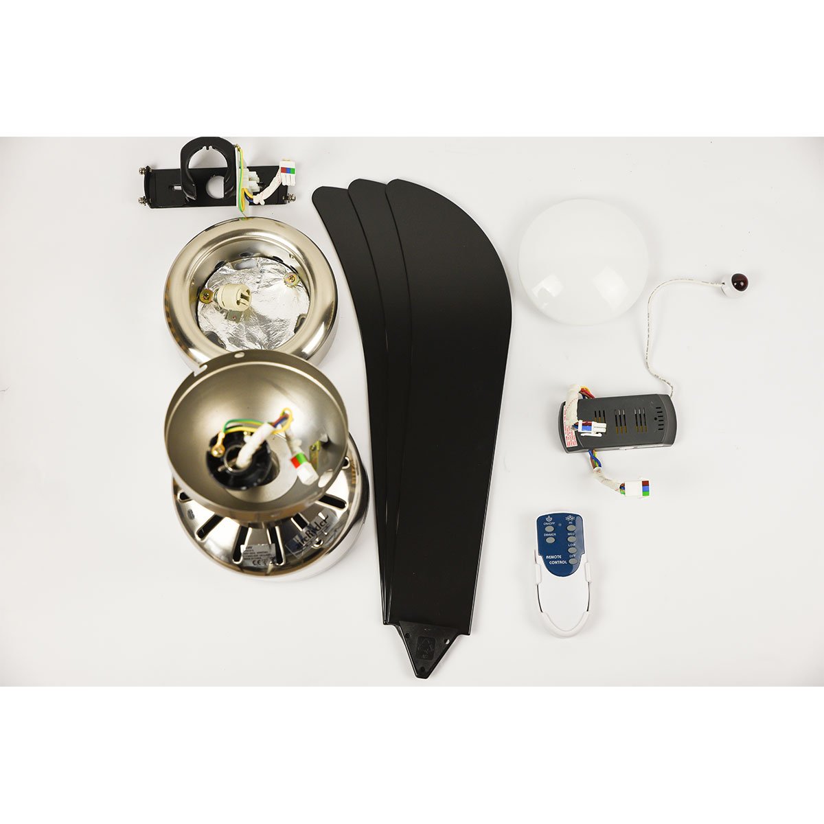 Deckenventilator Loft mit Beleuchtung und Fernbedienung 112 cm Flügel