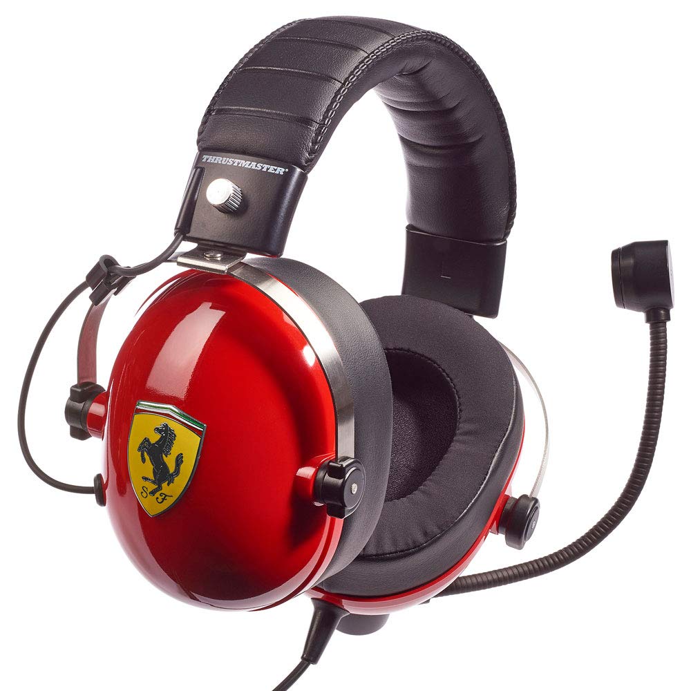 Thrustmaster T.Racing Scuderia Ferrari Edition-Dts - Casque De Jeu Haute Fidélité Avec Casque Dts