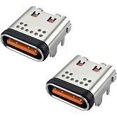 2-Pack Replacement USB-C Charging Port for JBL Flip 5, Flip 6 &amp; Flip 7 Charging Board Connector for Charge 5, Pulse 4, Xtreme 4 Bluetooth Speakers - Fix Charging Issues &amp; Loose Port Repair Part