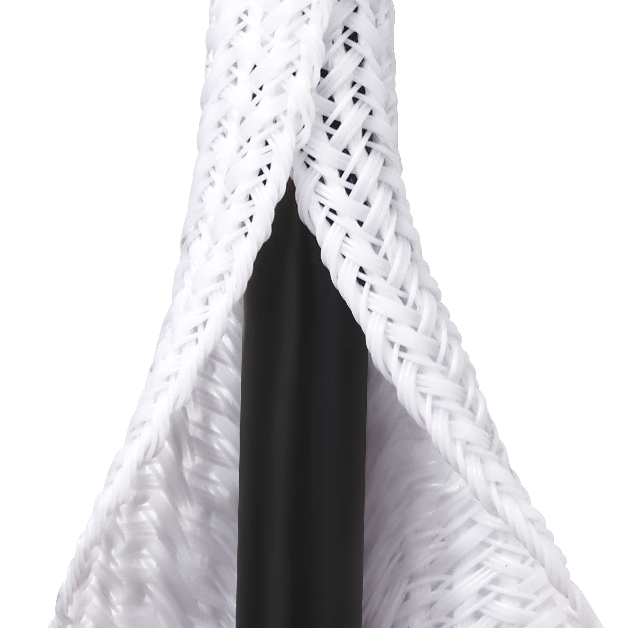 Photo 1 of 20ft - 1/4 inch White Cable Sleeve, Cable Organizer for Desk PC TV Computer, Wire Protector Cable Wrap Cover, Cord Management for Home Office