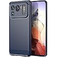 Sidande Case for Mi 11 Ultra Case, M2102K1G Ultra Slim Phone Cover with Shock-Absorption Carbon Fiber TPU Rubber Protective Cases for Xiaomi Mi 11 Ultra Navy Blue